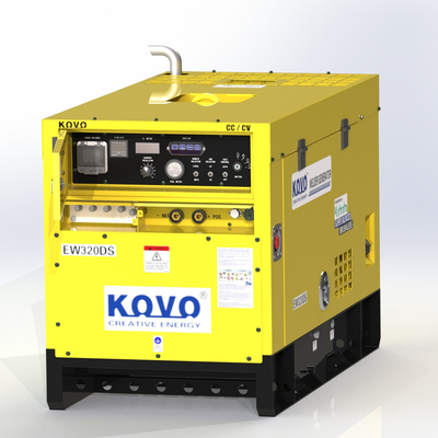 KOVO 400V 5Kva Gerador de Soldadora Diesel EW320DST Frequência 50/60HZ Corrente nominal 280CC/CV