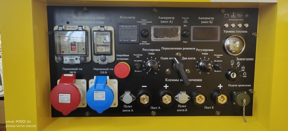 80% Ciclo de trabalho nominal 40°C KOVO EW400DST Soldadora a diesel motorizada Motosoldadoras