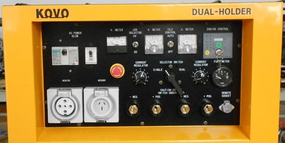 80% Ciclo de trabalho nominal 40°C KOVO EW400DST Soldadora a diesel motorizada Motosoldadoras